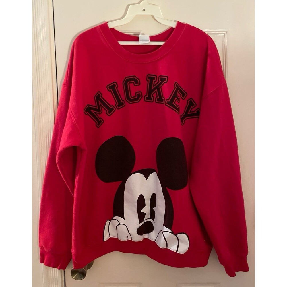 Disney Mickey Mouse red sweatshirt women’s xl